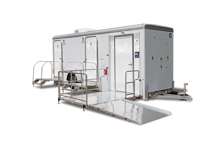 ADA Handicapped Restroom/Shower Trailer Rentals With Wheelchair Accessible Ramp