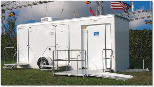 ADA Compliant Handicapped Restroom Trailer Rentals in Raritan, New Jersey (NJ).