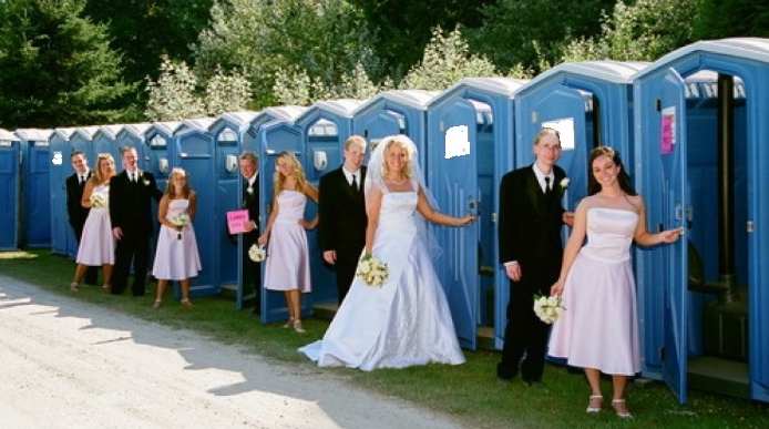 Luxury Wedding Restroom Trailer Rentals in Maple Shade Twp, New Jersey.