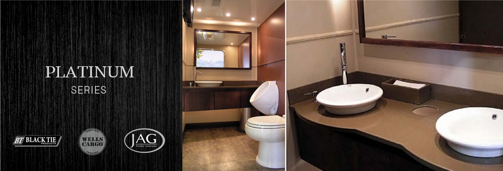 Platinum Luxury Mobile Restroom Trailer Rental in New Hampshire.