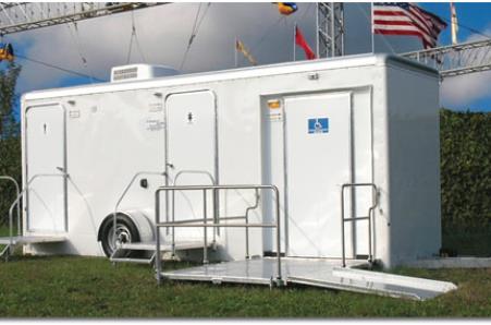 Clarence Bathroom/Shower Trailer Rentals in Clarence, New York.
